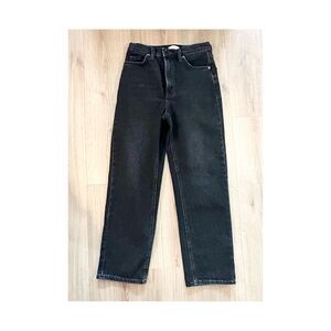 OAK + FORT Black High-Rise Jeans